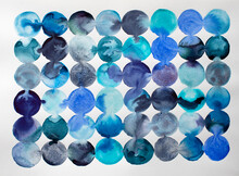 Abstract Background With Blue Circles 