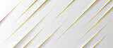 Fototapeta  - abstract white gold stripes banner background