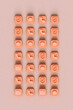 © Giada Canu/Stocksy - top down view of Phone applications on pink background