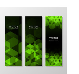 Wall Mural - corporate banner design with hexagon