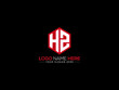 HZ Letter Logo, creative hz logo sticker vector for business