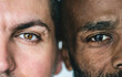 © Rawpixel.com - Two different ethnic men&#39;s eyes closeup