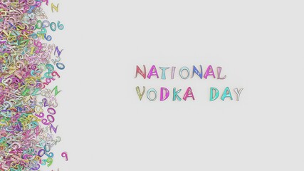 Wall Mural - National vodka day