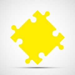 Aufkleber - Puzzle piece icon. Abstract background. illustration