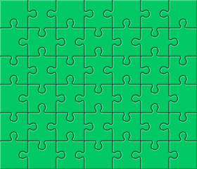 Leinwandbilder - background puzzle pattern. A lot of piece flat puzzle presentation. Many step circle business card. Section compare service banner. illustration template color puzzle shape. Abstract Background