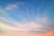 © jobi_pro - Cirrus Clouds on Sunset Sky with Pastel Color Afterglow