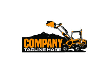 Wall Mural - excavator logo