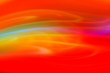 Abstract Bright Orange Background With Glowing Yellow Lines