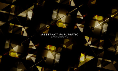 Wall Mural - Background futuristic geometric and seamless mosaic pattern gradients design. Abstract futuristic background, Abstract art wallpaper. Vector illustration.