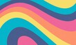 Colourful retro groovy background