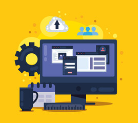 web design in desktop