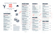 Restaurant cafe menu, template design. Single page food menu template.