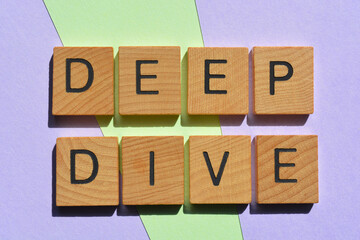 Sticker - Deep Dive, words
