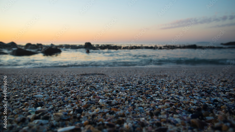 Pebbles at the beach