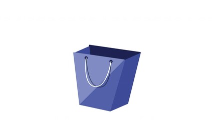 Wall Mural - shopping bag with shirt clothes