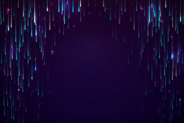 Wall Mural - colorful neon meteor background design vector