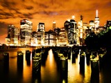 Fototapeta Nowy Jork - city skyline at night
