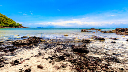 Wall Mural - rock inside beach with nice sky