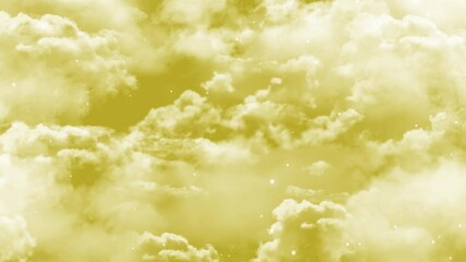 Wall Mural - video of flyby. camera moves towards clouds while stars or heavenly objects flyby. apt for motivatio