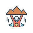 Color illustration icon for incredible 