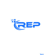 REP Letter Logo Design On White Background. REP Creative Initials Letter Logo Concept. REP Letter Design.  