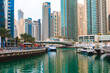 © fotofabrika - Dubai Marina skyscrapers and port in Dubai, United Arab Emirates