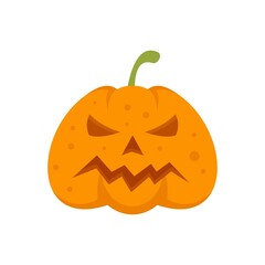 Poster - Squash pumpkin icon flat isolated vector