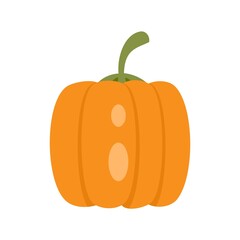 Sticker - Dark pumpkin icon flat isolated vector