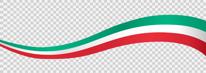 waving flag of italy isolated on png or transparent background,symbol of italy,template for banner,c