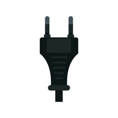 Poster - Electric plug icon flat isolated vector