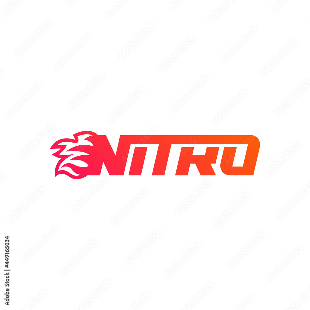 Nitro company logo design.
