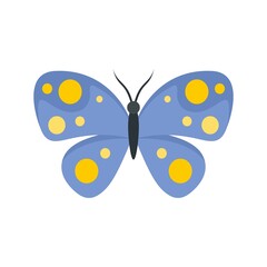 Wall Mural - Wing butterfly icon flat isolated vector