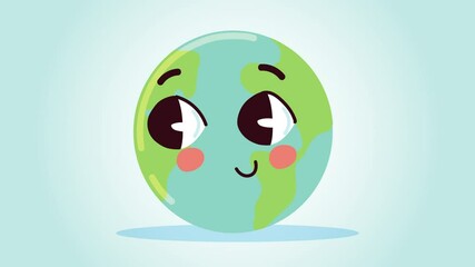 Poster - ecology animation with earth character