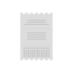 Poster - Duty free pay check icon flat isolated vector