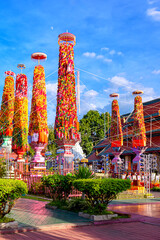 Slakpat Lanna or Salak yom at Wat Phra That Hariphunchai in Lamphun, Thailand.