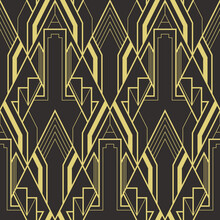 Abstract Art Deco Geometric Seamless Pattern