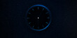 © visuals6x - Abstract blue Time travel and space concept background dark. Modern time travelling concept banner
