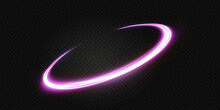Luminous Pink Wavy Line Of Light On A Transparent Background. Pink Light, Electric Light, Light Effect Png. Curve Pink Line Png For Games, Video, Photo, Callout, HUD. Isolated Vector Illustration.
