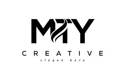 Letter MTY creative logo design vector	