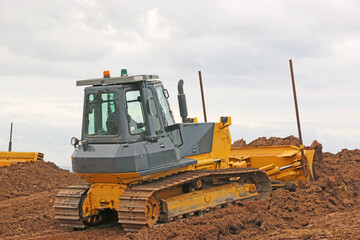 Wall Mural - Bulldozer at work	