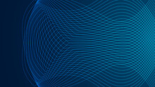 Abstract Blue Background With Lines On Creatively Wave Technology Networks