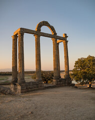 Wall Mural - Vertical shot of Augustobriga ruins in Bohonal, Extremadura, Spain