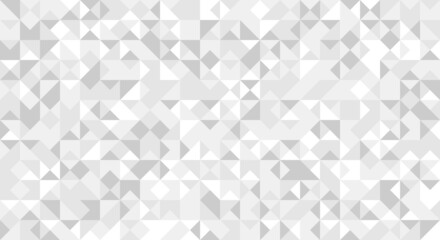 Wall Mural - Minimalist empty triangular white silver universal background. Abstract elegant geometric seamless pattern for business, corporate, talks, and seminar presentation. Vector illustration