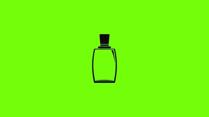 Sticker - Elegant woman perfume icon animation