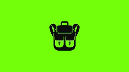 Sticker - Trip backpack icon animation