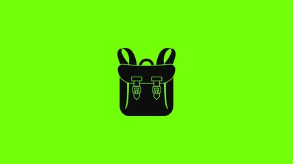 Sticker - Adventure backpack icon animation