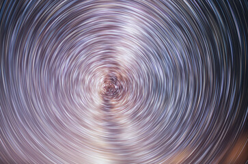 Wall Mural - the colorful star trails on the sky. night time lapse