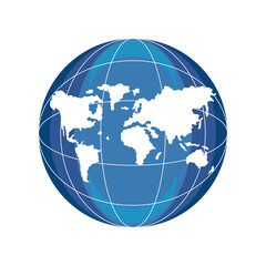 Wall Mural - earth planet icon