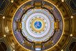 Inner dome from the rotunda of the Iowa State Capitol building in Des Moines, Iowa
