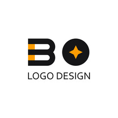 Letter bo for logo company design